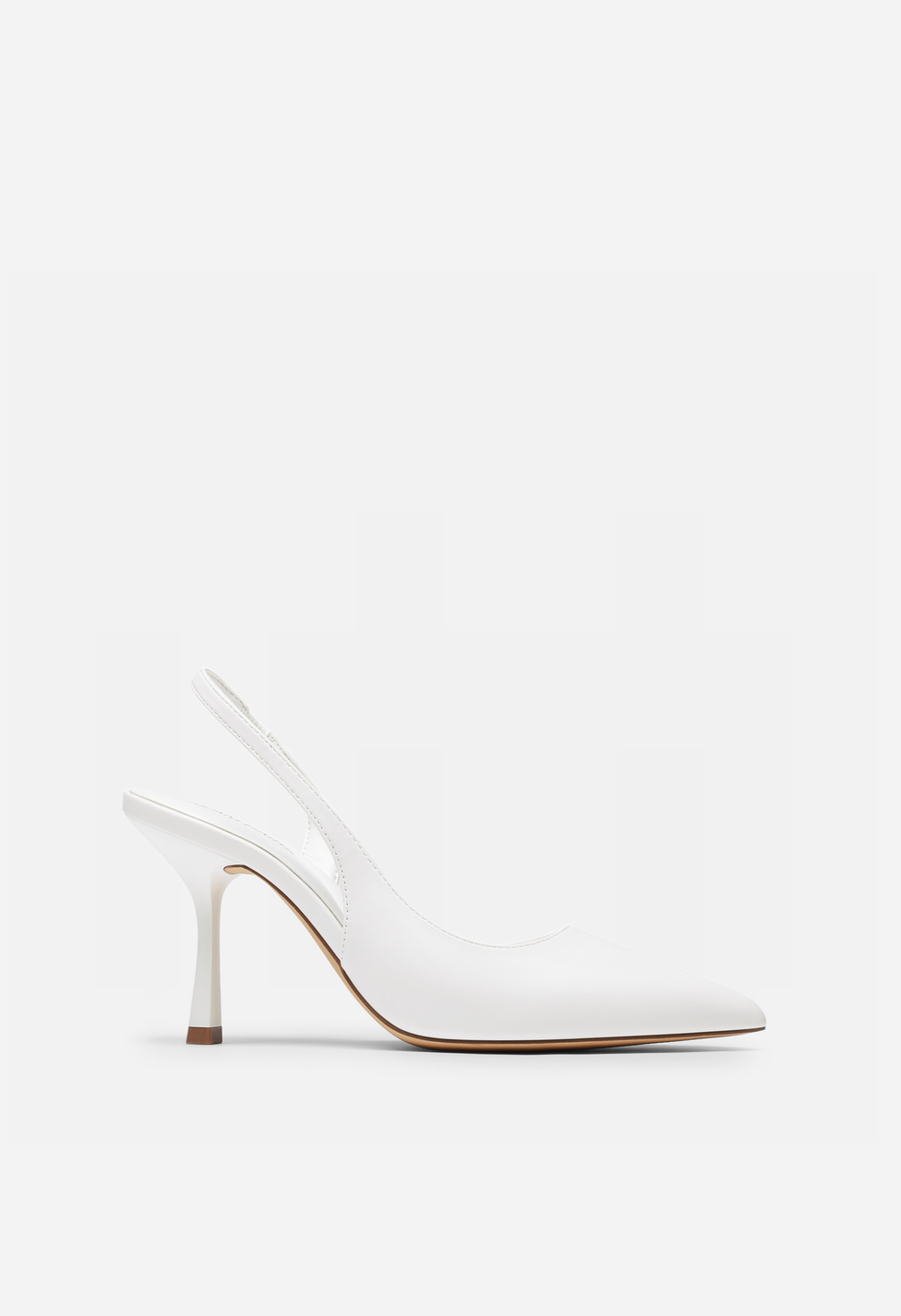 Zapatos de salón destalonados de aguja y punta afilada de mujer