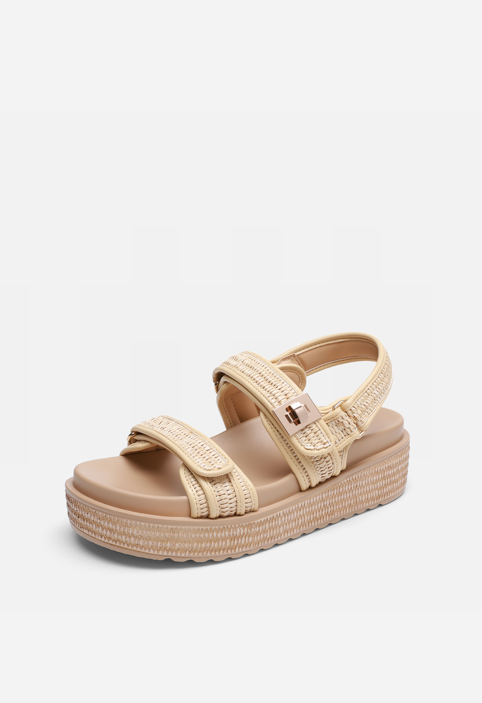 Sandalias de verano con plataforma, ajustables y con soporte del arco de mujer