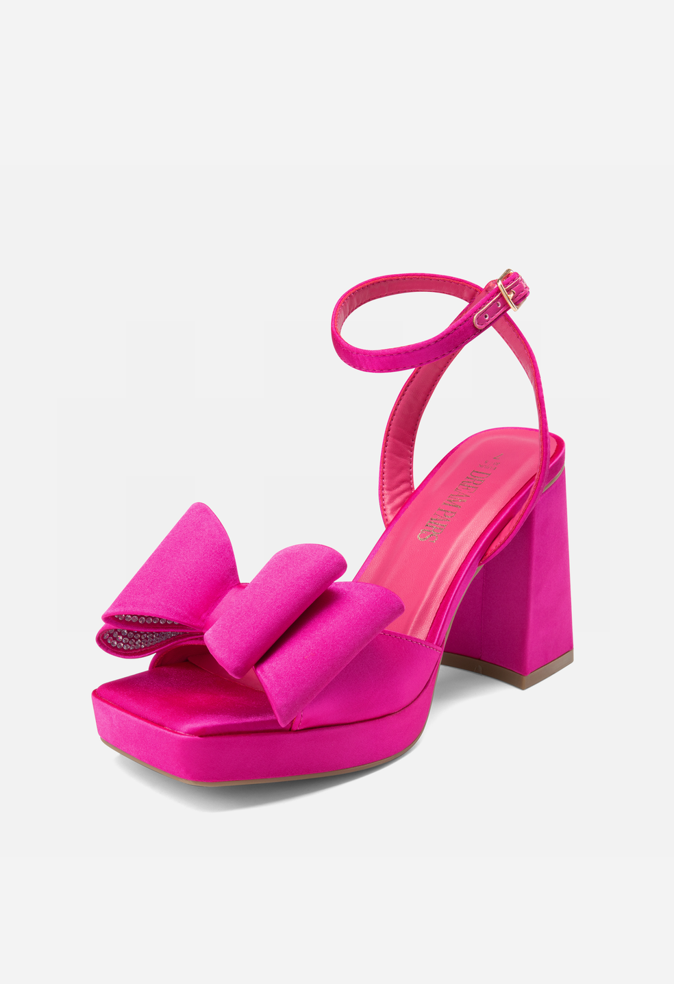 Sandalias de vestir con plataforma y tacón grueso de mujer