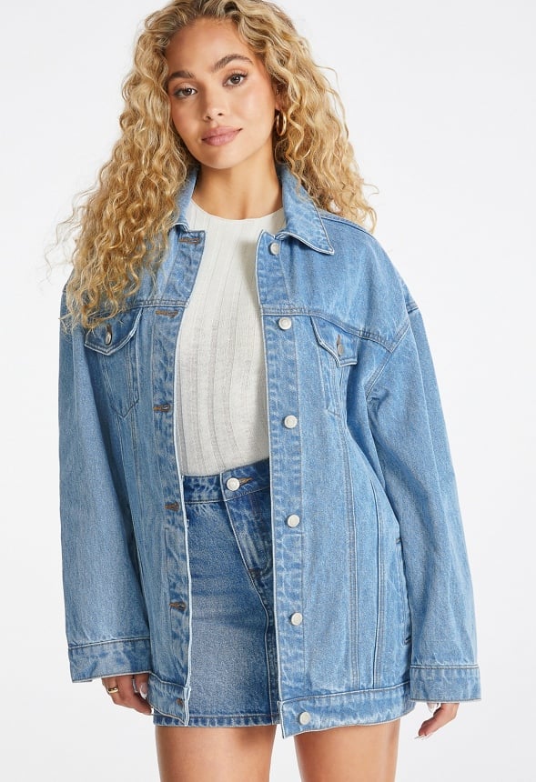 Chaqueta vaquera ultra oversize
