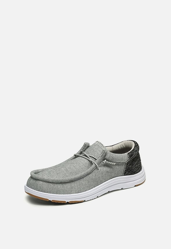 Mocasines casual de punto sin cierre de hombre