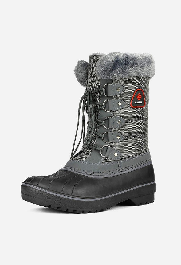 Botas de nieve para caminar con cordones de mujer
