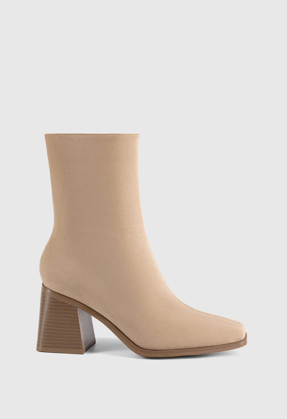 Botines de puntera cuadrada de mujer
