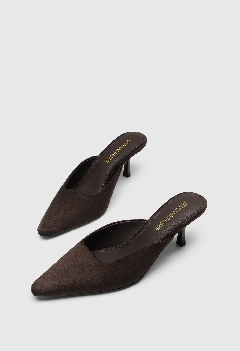 Zapatos de salón tipo mule sin cierre de puntera en pico de mujer