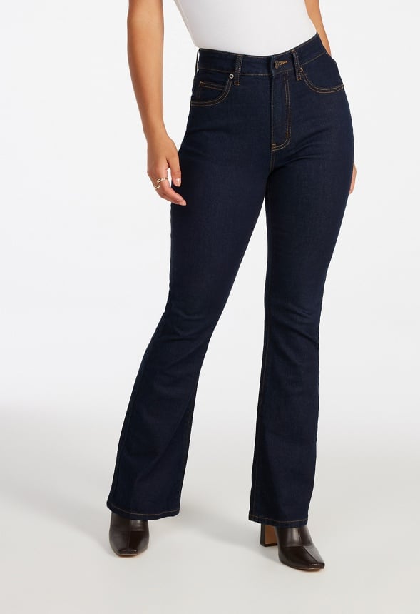 Pantalones vaqueros acampanados de talle alto