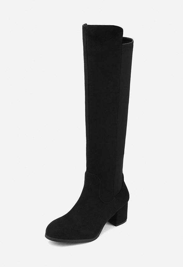 Botas elásticas altas hasta la rodilla gruesas