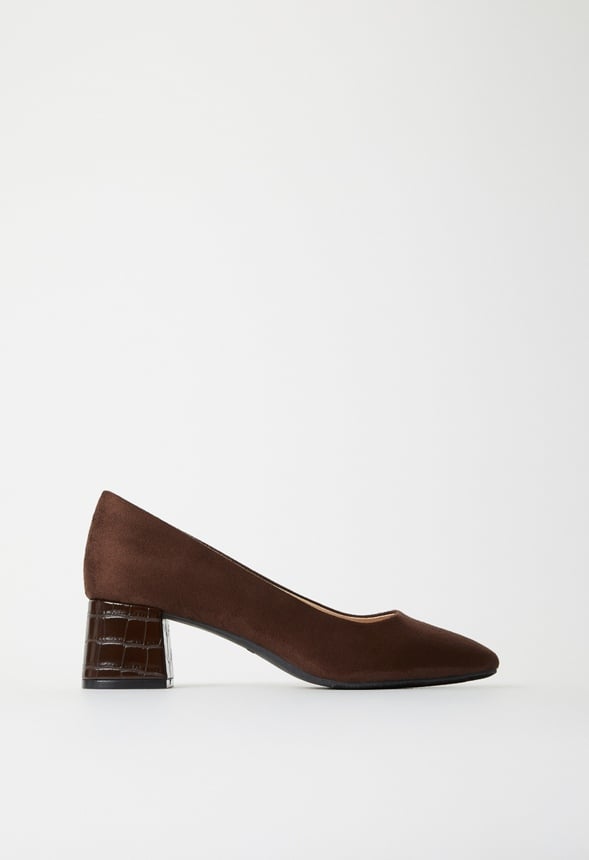Zapatos de salón de tacón ancho Amara