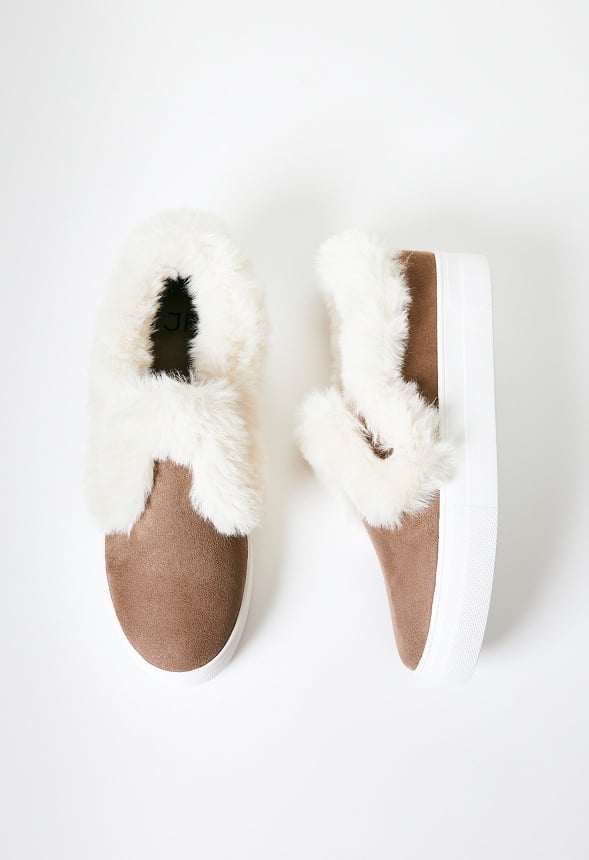 Zapatillas sin cordones con pelo sintético Eloise