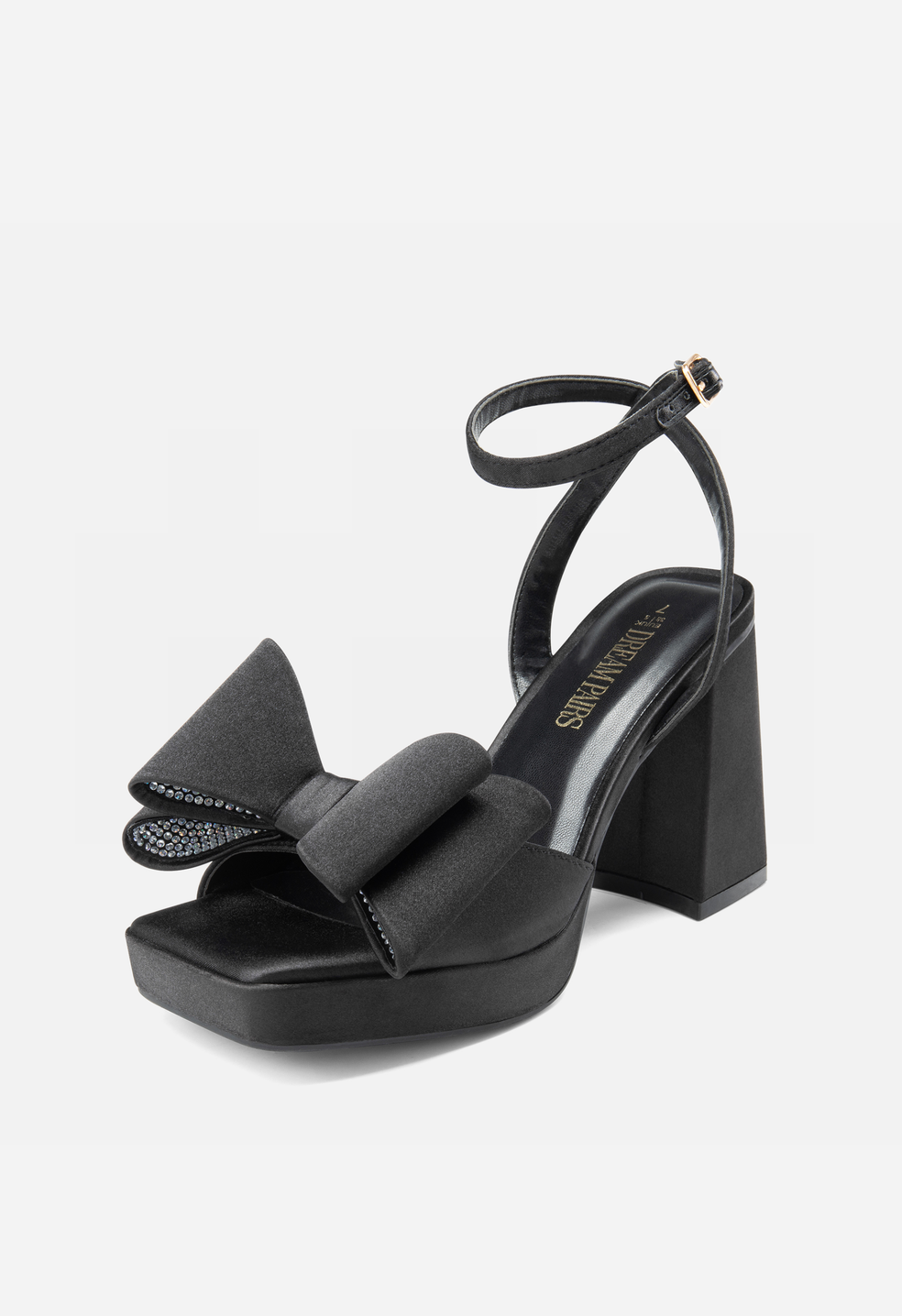 Sandalias de tacón grueso con plataforma de vestir de moda de mujer