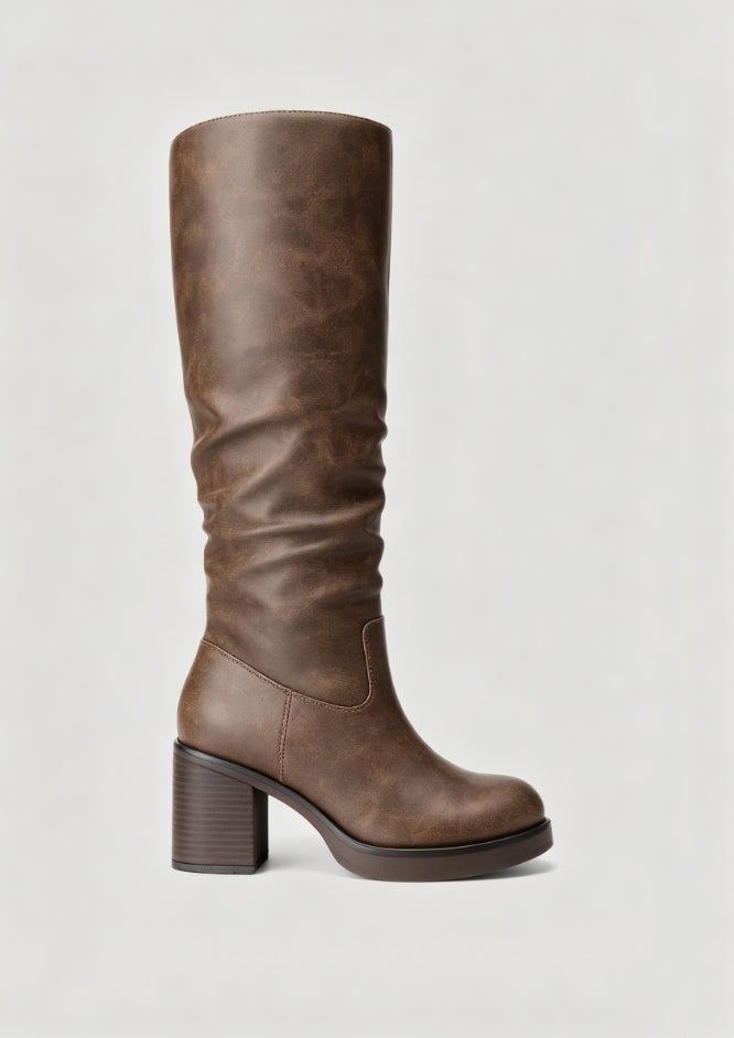 Botas altas con plataforma de mujer